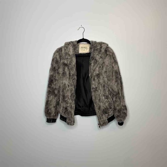 Pull&Bear - Faux Fur Hooded Bomber - Picture 1 of 2